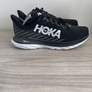 Hoka One One Mach 5 Mens Sz 11.5 D Black White Athletic Running Shoes Sneakers